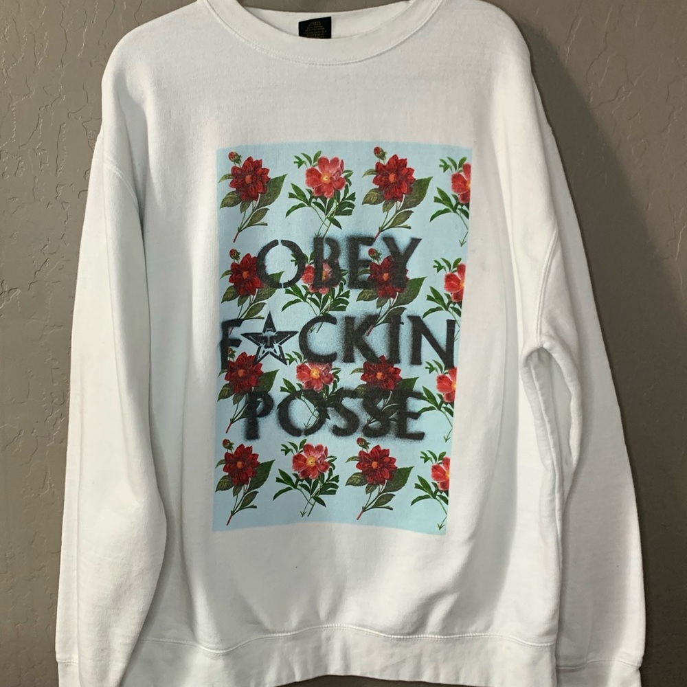Obey Crewneck Sweatshirt (XL) - Picture 1 of 2